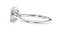 Oval Solitaire Very Thin Band Diamond Engagement Ring
