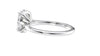 Oval Solitaire Very Thin Band Diamond Engagement Ring