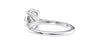 Oval Solitaire Very Thin Band Diamond Engagement Ring