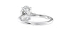Oval Solitaire Very Thin Band Diamond Engagement Ring