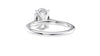 Oval Solitaire Very Thin Band Diamond Engagement Ring