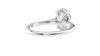 Oval Solitaire Very Thin Band Diamond Engagement Ring