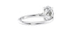 Oval Solitaire Very Thin Band Diamond Engagement Ring