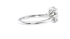 Oval Solitaire Very Thin Band Diamond Engagement Ring