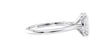 Oval Solitaire Very Thin Band Diamond Engagement Ring