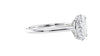 Oval Solitaire Very Thin Band Diamond Engagement Ring