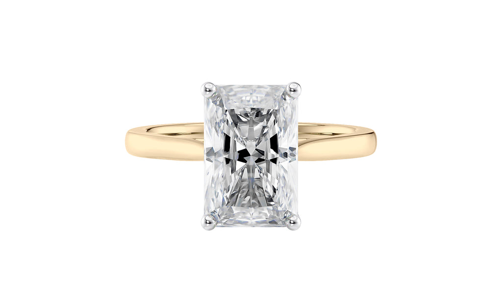 Radiant Cut Solitaire Diamond Engagement Ring