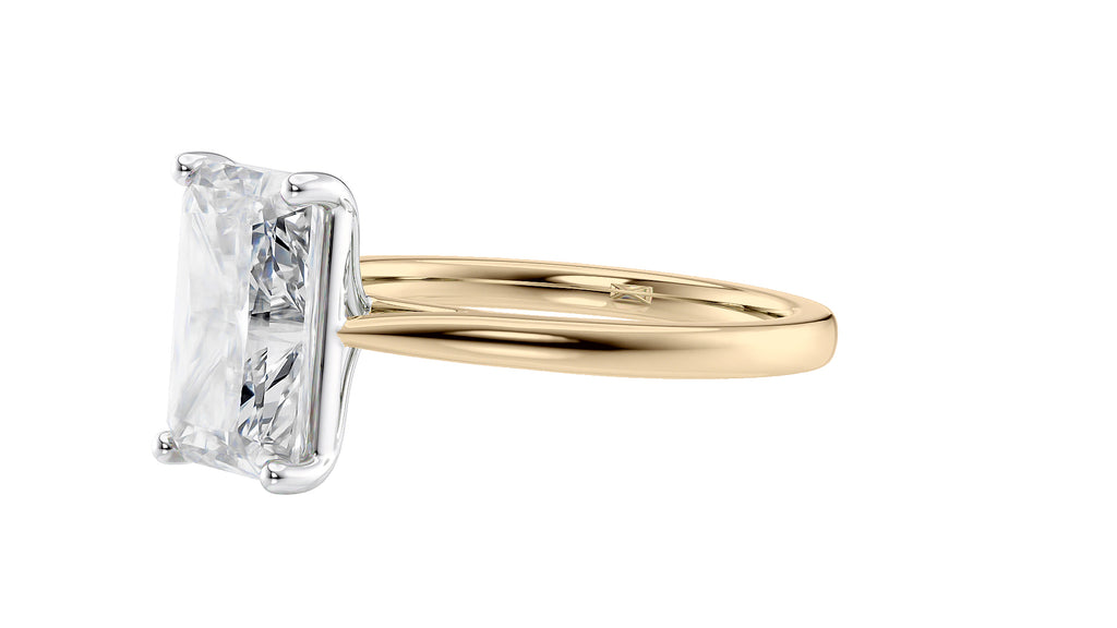 Radiant Cut Solitaire Diamond Engagement Ring