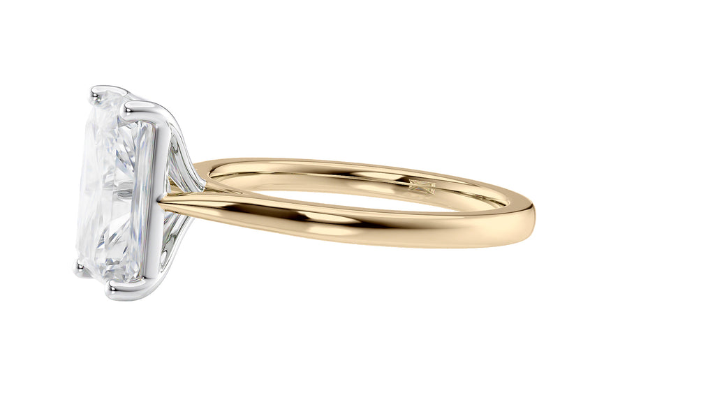 Radiant Cut Solitaire Diamond Engagement Ring