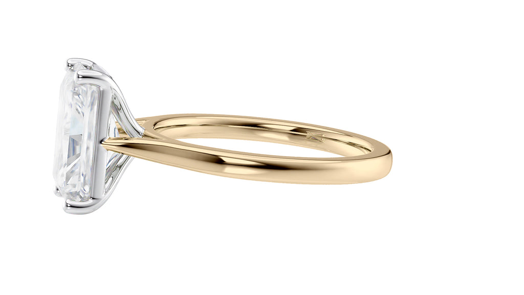 Radiant Cut Solitaire Diamond Engagement Ring