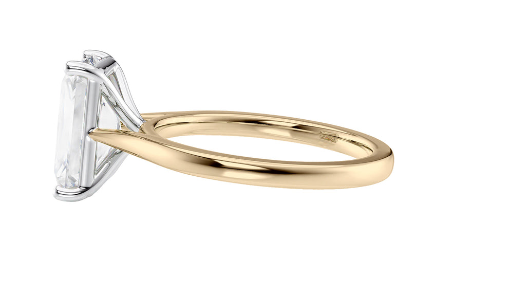 Radiant Cut Solitaire Diamond Engagement Ring