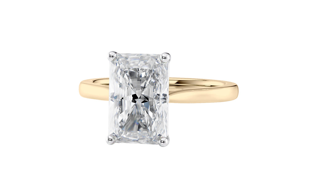 Radiant Cut Solitaire Diamond Engagement Ring