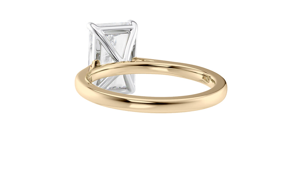 Radiant Cut Solitaire Diamond Engagement Ring