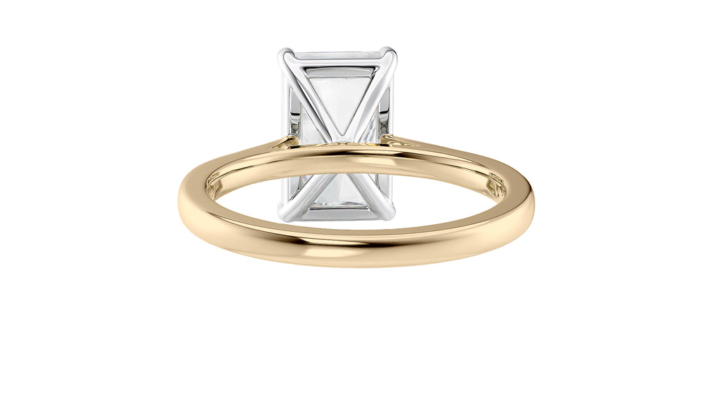 Radiant Cut Solitaire Diamond Engagement Ring