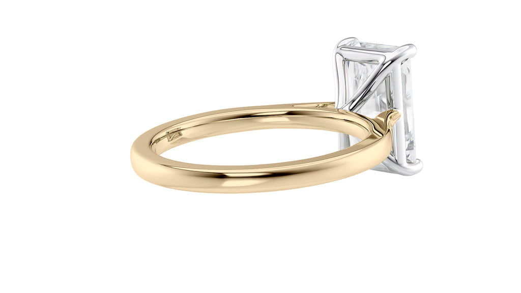 Radiant Cut Solitaire Diamond Engagement Ring