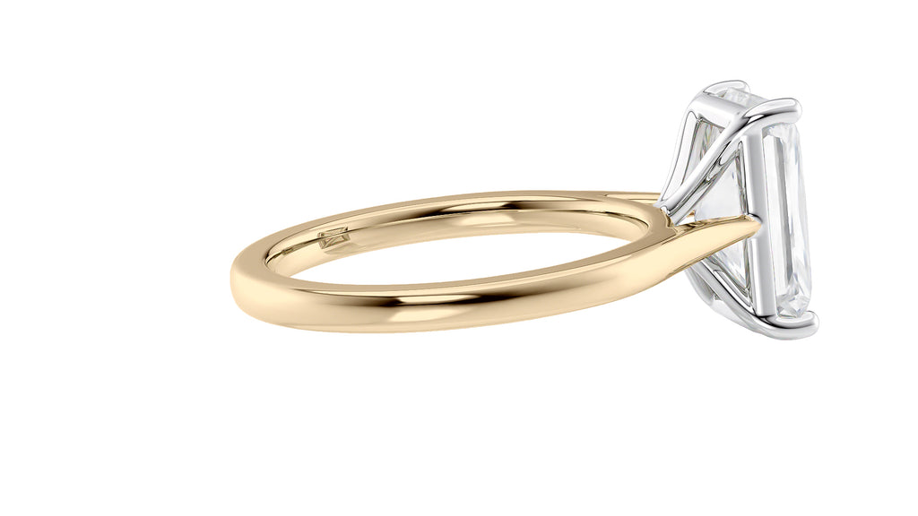 Radiant Cut Solitaire Diamond Engagement Ring