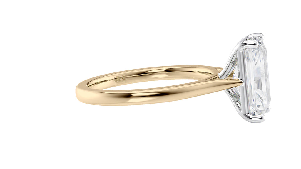 Radiant Cut Solitaire Diamond Engagement Ring
