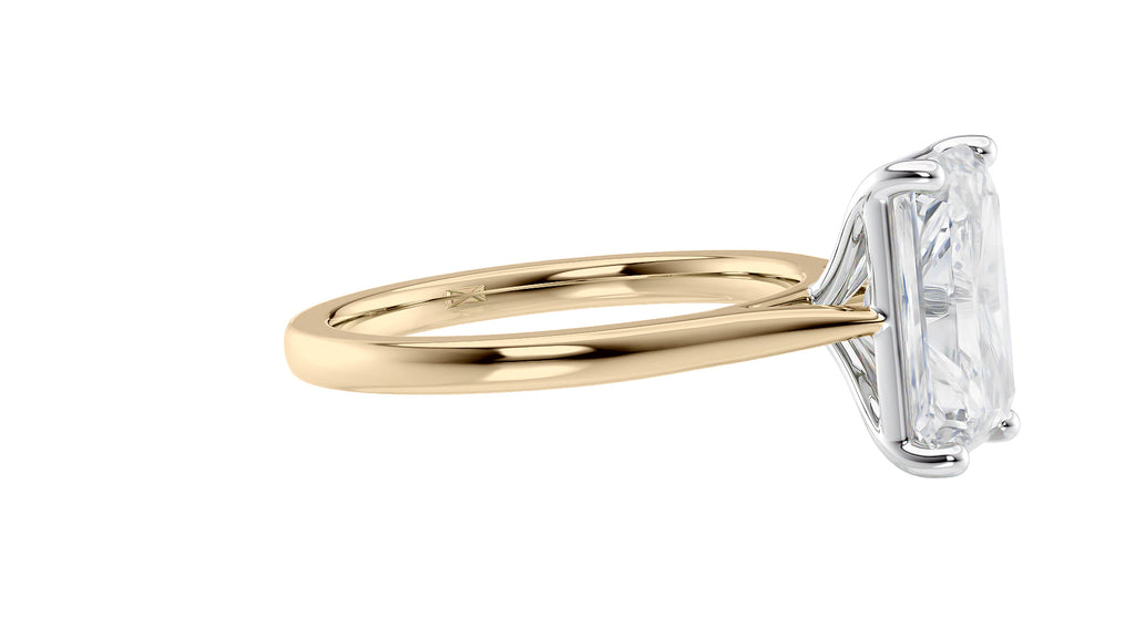 Radiant Cut Solitaire Diamond Engagement Ring