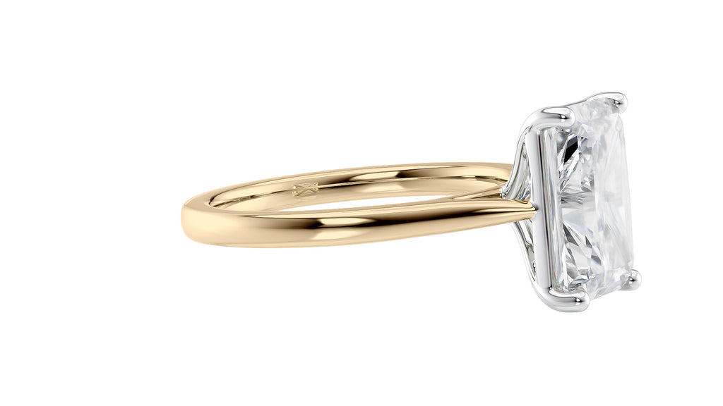 Radiant Cut Solitaire Diamond Engagement Ring