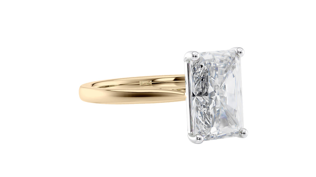 Radiant Cut Solitaire Diamond Engagement Ring