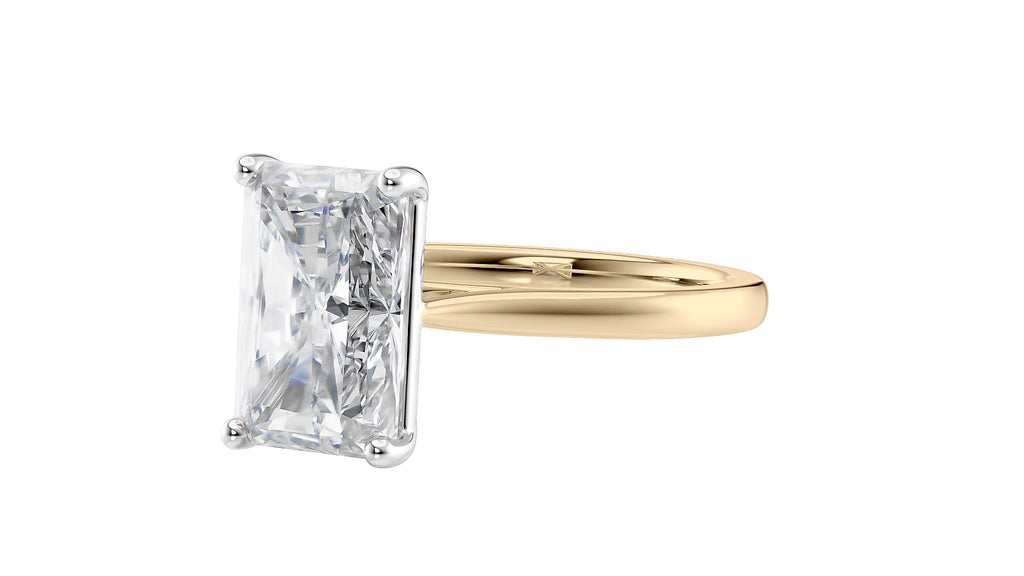 Radiant Cut Solitaire Diamond Engagement Ring