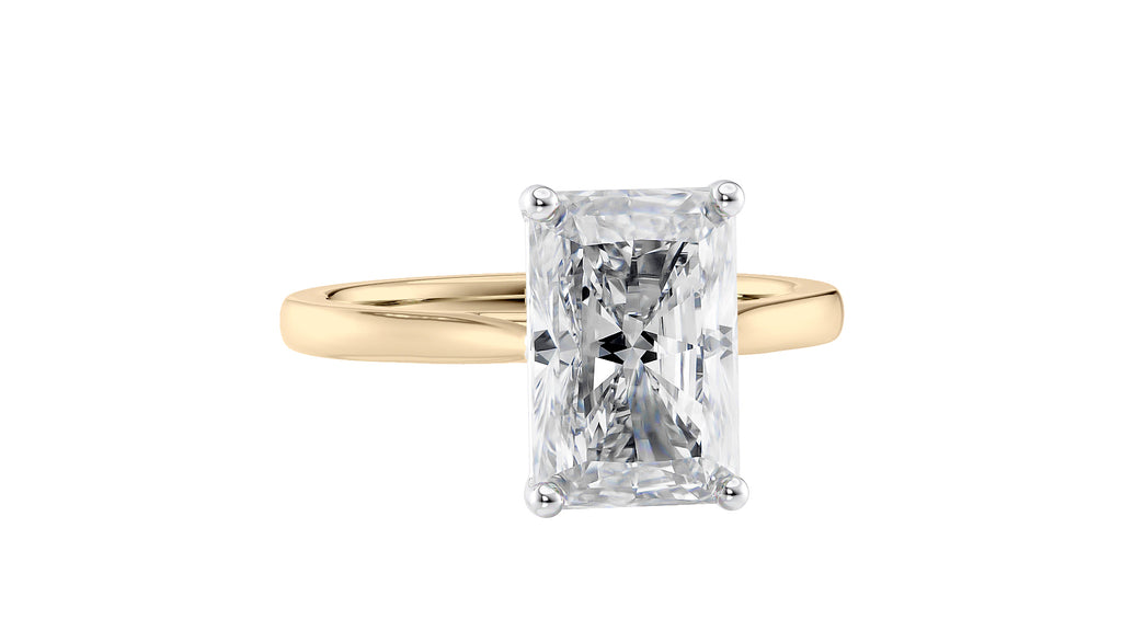 Radiant Cut Solitaire Diamond Engagement Ring