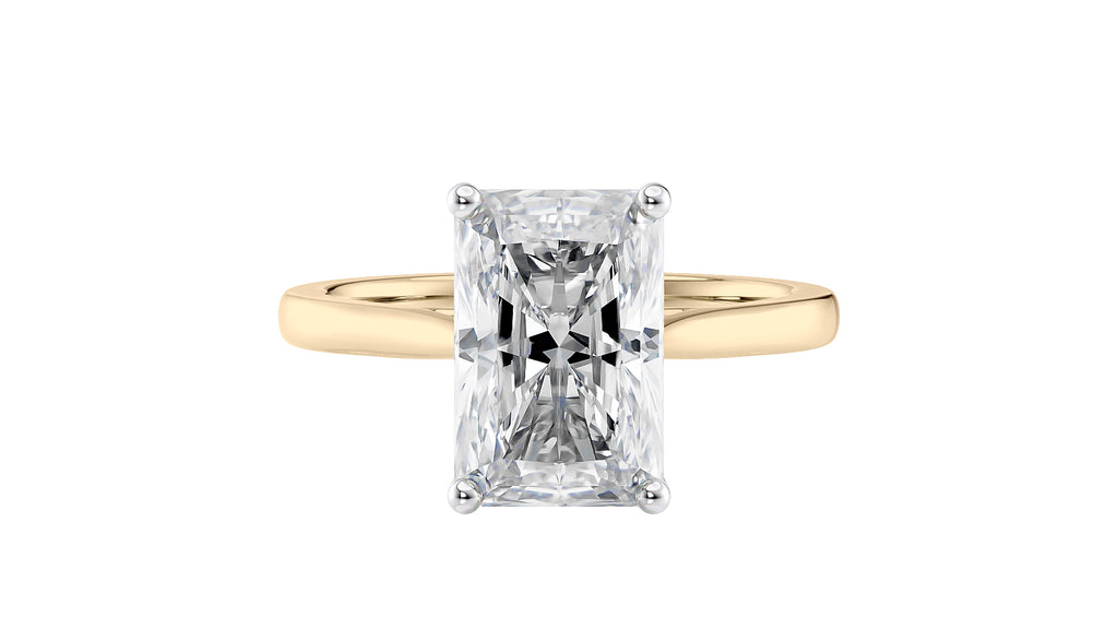 Radiant Cut Solitaire Diamond Engagement Ring