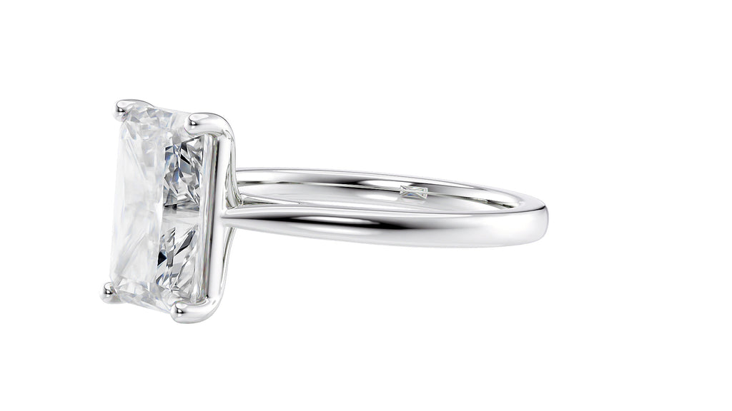 Radiant Cut Solitaire Diamond Engagement Ring