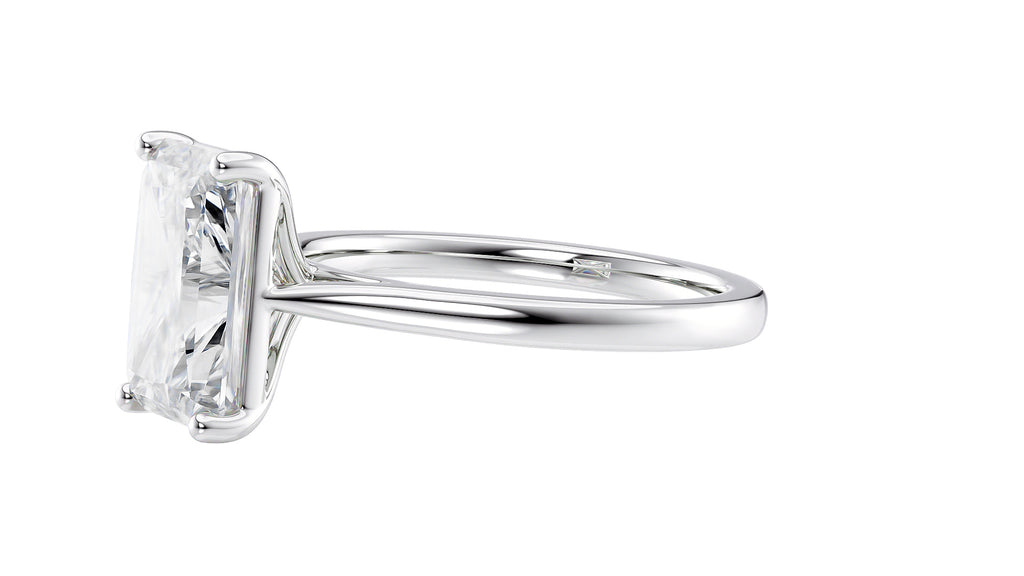Radiant Cut Solitaire Diamond Engagement Ring