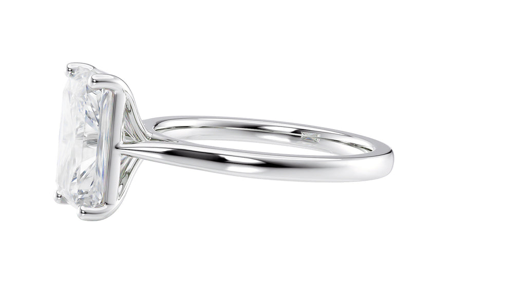 Radiant Cut Solitaire Diamond Engagement Ring