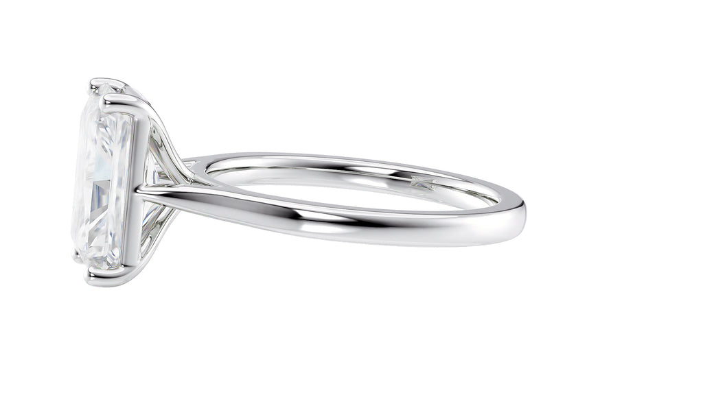 Radiant Cut Solitaire Diamond Engagement Ring