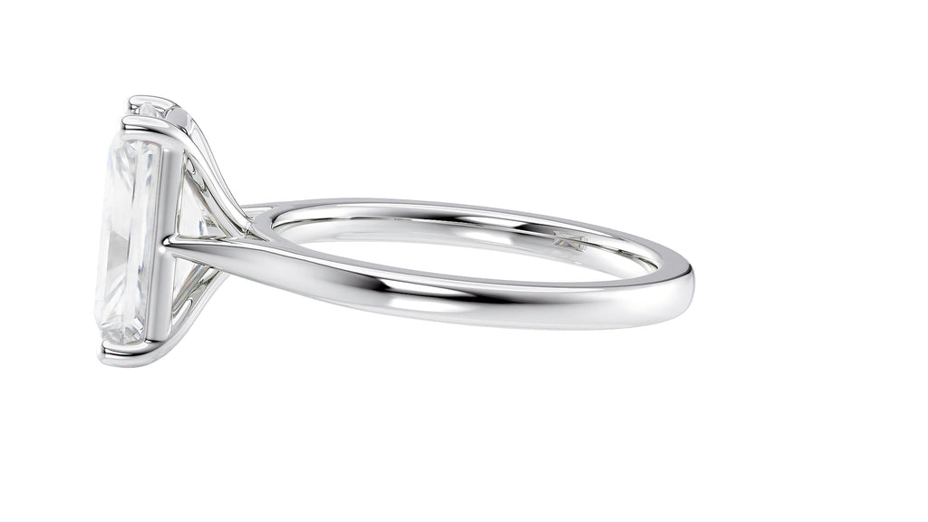 Radiant Cut Solitaire Diamond Engagement Ring