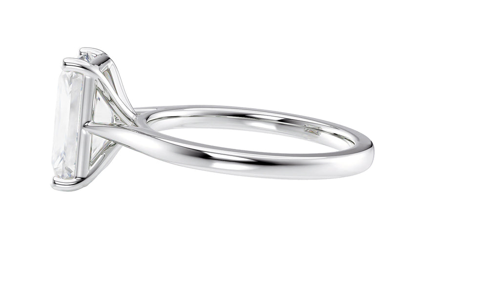 Radiant Cut Solitaire Diamond Engagement Ring