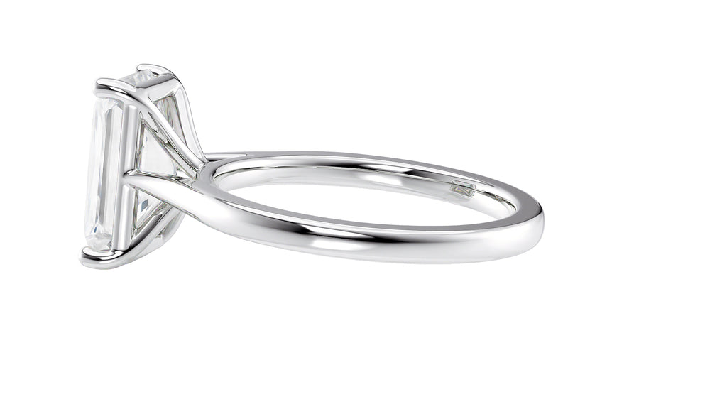 Radiant Cut Solitaire Diamond Engagement Ring
