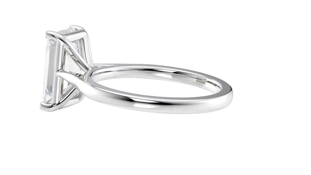 Radiant Cut Solitaire Diamond Engagement Ring
