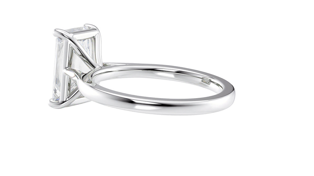 Radiant Cut Solitaire Diamond Engagement Ring