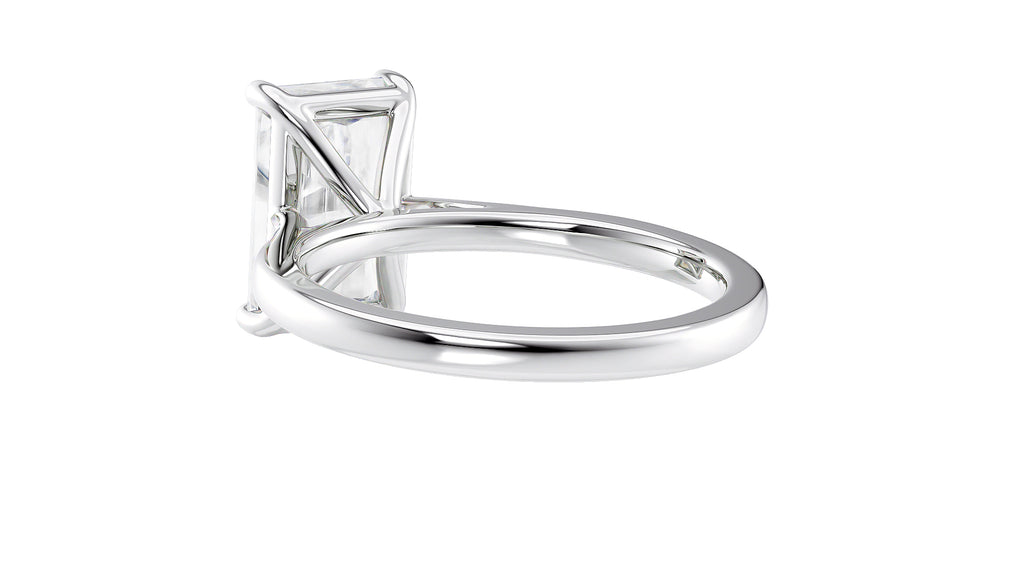 Radiant Cut Solitaire Diamond Engagement Ring
