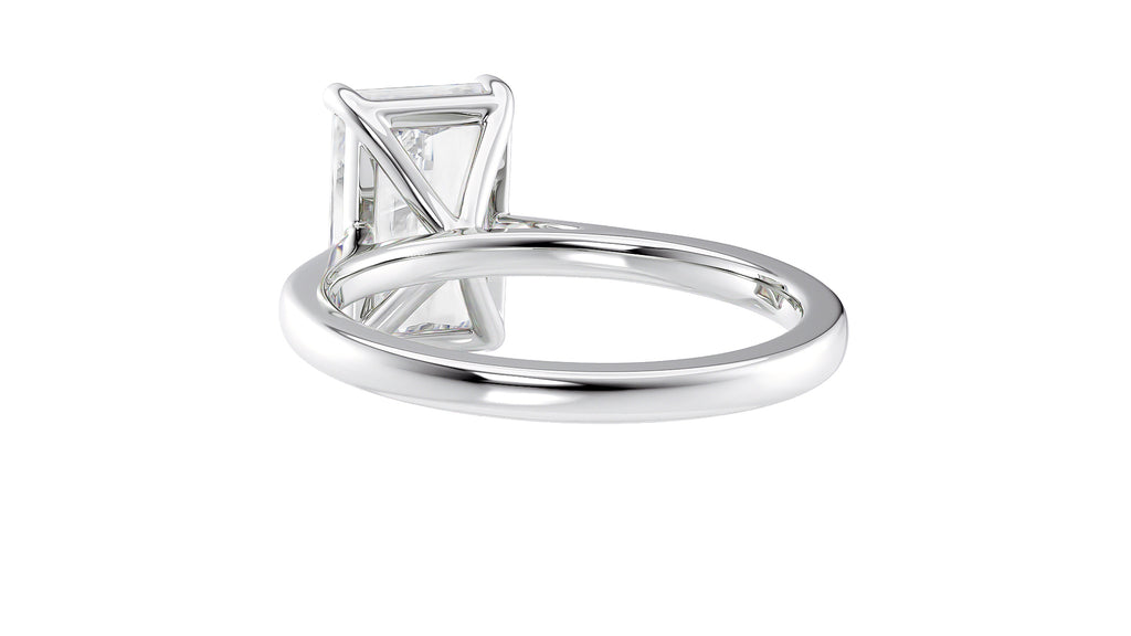 Radiant Cut Solitaire Diamond Engagement Ring