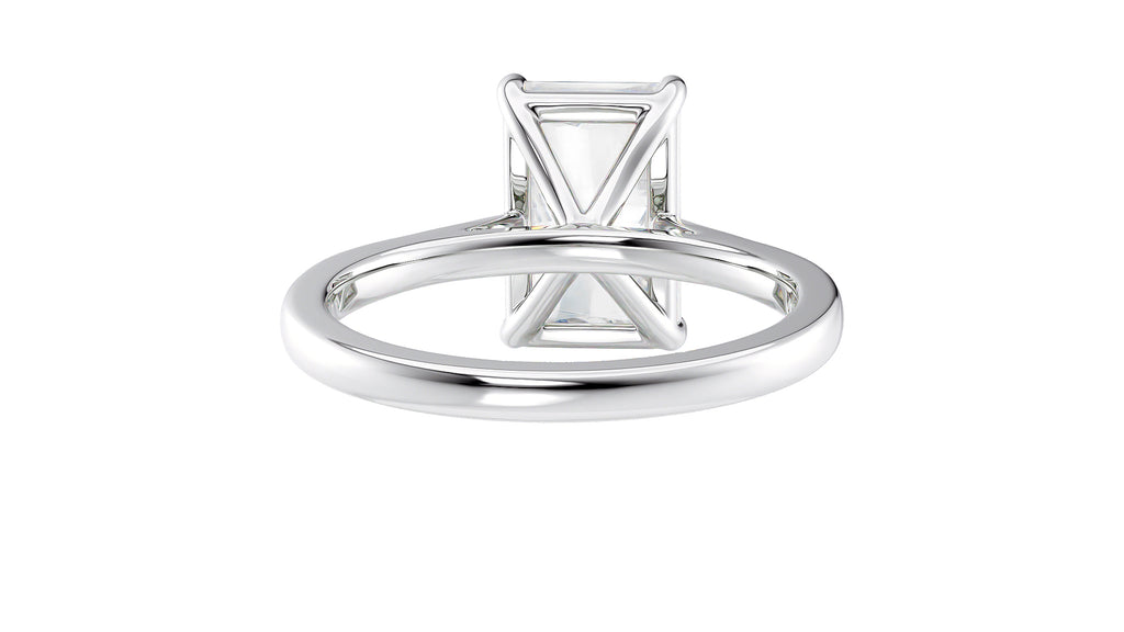 Radiant Cut Solitaire Diamond Engagement Ring