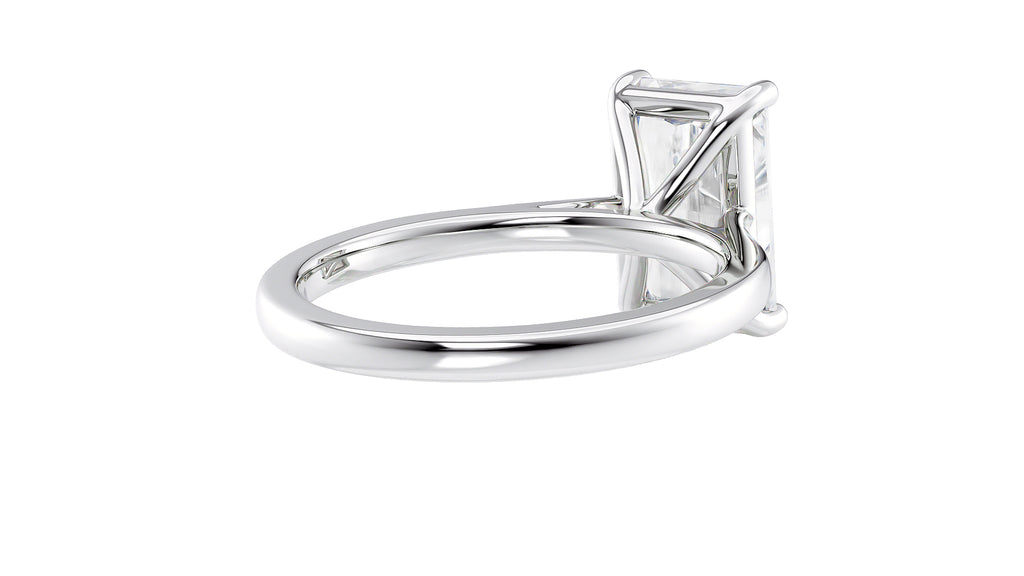 Radiant Cut Solitaire Diamond Engagement Ring