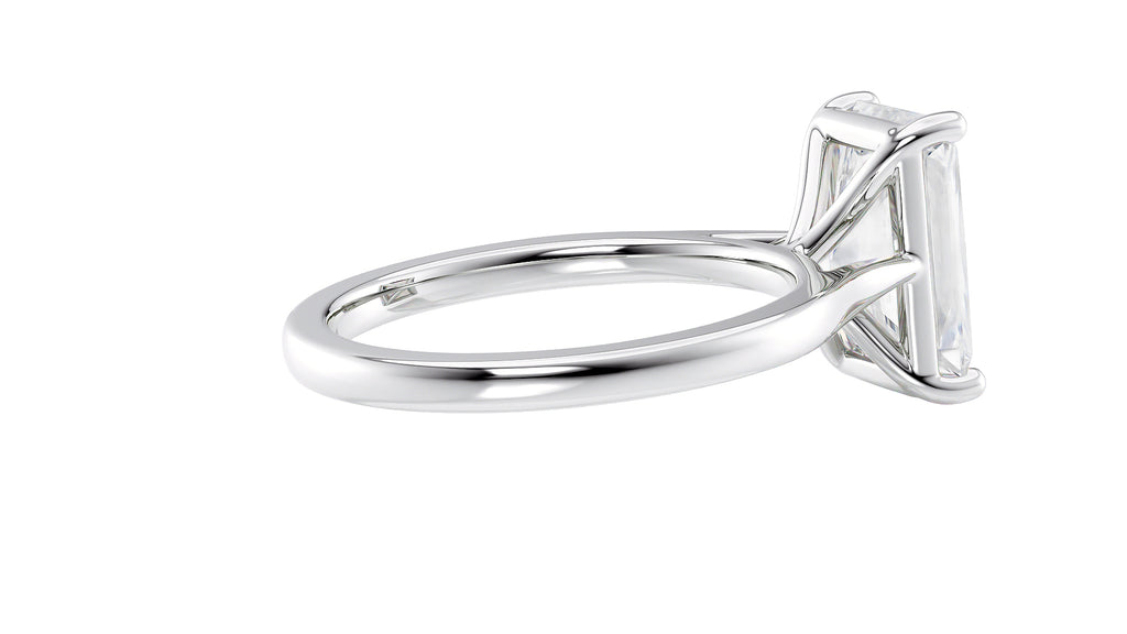 Radiant Cut Solitaire Diamond Engagement Ring