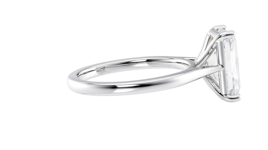 Radiant Cut Solitaire Diamond Engagement Ring