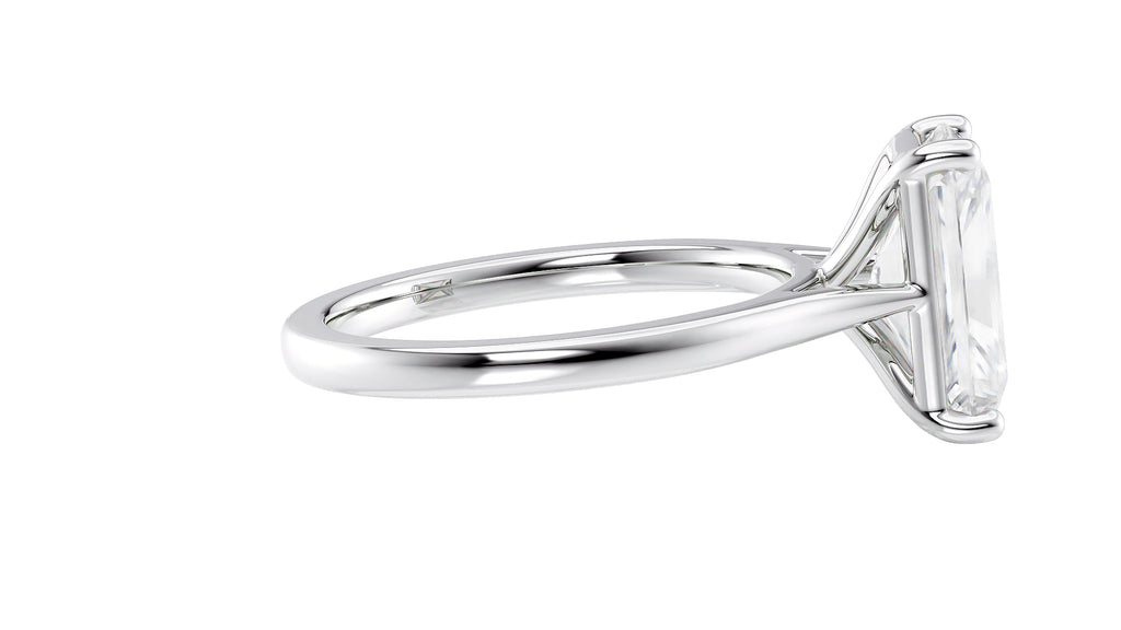 Radiant Cut Solitaire Diamond Engagement Ring