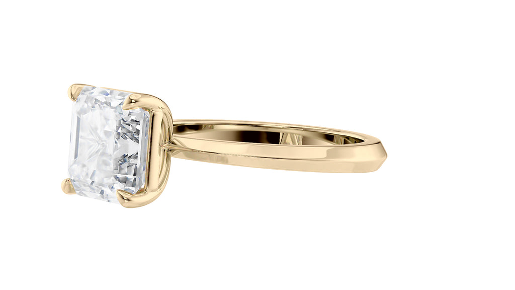 Asscher Cut Diamond Engagement Ring