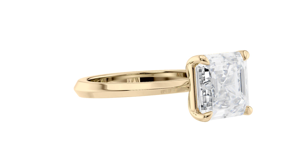 Asscher Cut Diamond Engagement Ring