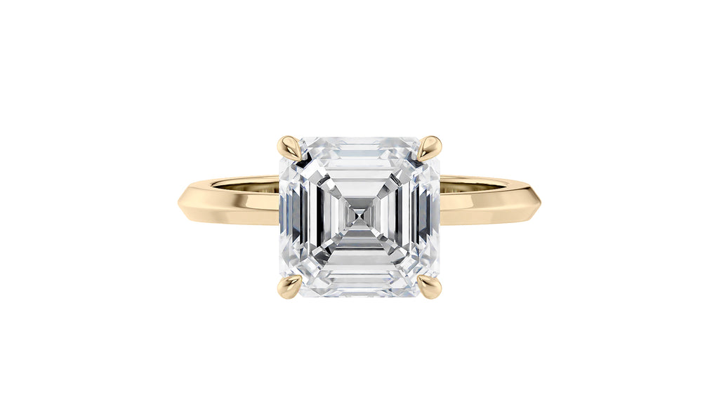Asscher Cut Diamond Engagement Ring