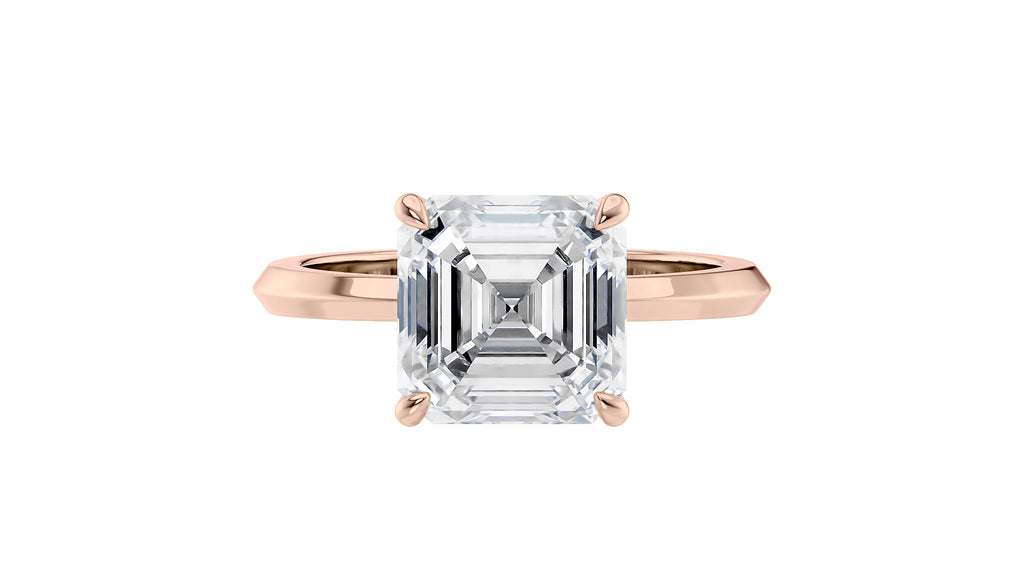 Asscher Cut Diamond Engagement Ring