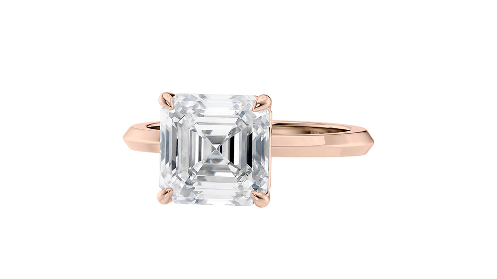 Asscher Cut Diamond Engagement Ring