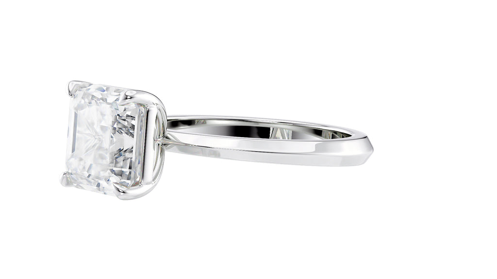 Asscher Cut Diamond Engagement Ring