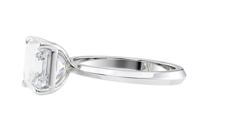 Asscher Cut Diamond Engagement Ring